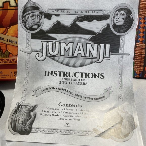 Jumanji  The Game - 2017 Board Game  Ages 5+ 2-4 Players - Picture 8 of 12